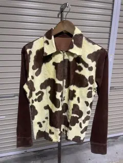 GOLD RIDER 美品 アメリカ製 90s レオパード プルオーバーシャツ