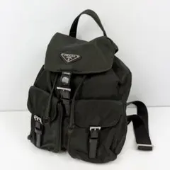 PRADA ナイロン バックパック プラダ リュック　カーキ