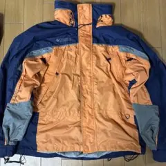 Columbia 90s 3WAY マウンテンジャケット Lオレンジ ネイビー
