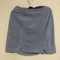 スカート　ミニスカート　台形スカート　ブルー　水色