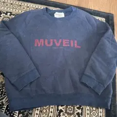 MUVEIL ネイビー ロゴスウェットのサムネイル