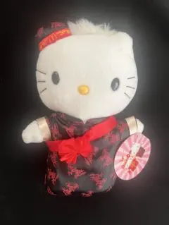 激レア！新品タグ付美品 レトロキティ チャイナ服BIGぬいぐるみ 1997