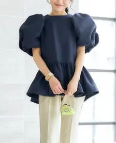 完売MARONENONFEE マーロンエノンフィ♡ジャガードバルーントップス 
