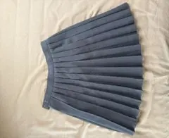 グレー プリーツスカート