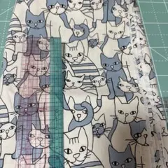 猫柄 生地 コットン プリント