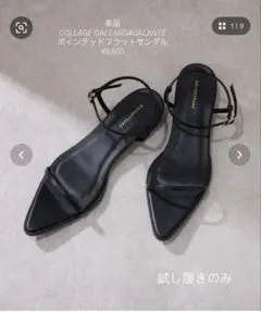 美品PAPILLONNER ポインテッドフラットサンダル　Mサイズのサムネイル