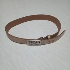 エドウィン ベージュ レザー ベルト
