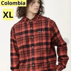 【美品】コロンビア 厚手 ネルシャツ ヘビーウェイト チェック柄 赤×黒 M