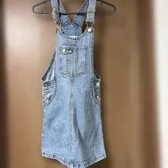 ZARA デニム ジャンバースカート.オーバーオール140cm
