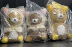 リラックマ ねこねこの湯　ぬいぐるみ 3体セット