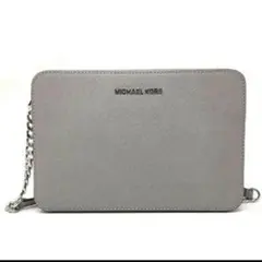 【美品】MICHAEL KORS マイケル・コース ショルダーバッグ グレー