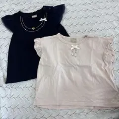 petit main フリル袖 Tシャツ 90cm 2枚セット