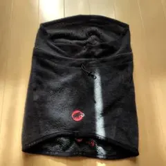 マムート　フリース　ネックゲイター　ブラック