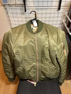 DELUXE デラックス MA-1 D5195 M 花柄裏地 牛革 日本製