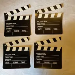 映画用クラッパーボード 4枚セット