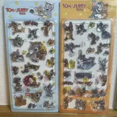 トムジェリ　3D 立体シール　2枚セット