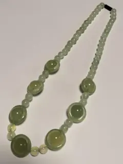 ヒスイ　翡翠？　ネックレス　約50cm