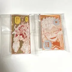 ヒロアカ　原画展　エンデヴァー　ホークス　名言アクリルバッジコレクション