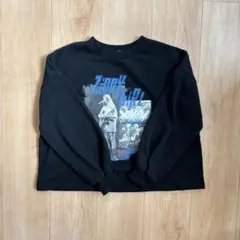 【ZIDDY】BEBE 長袖 トレーナー 薄手 黒 130 女の子