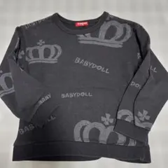 BABYDOOL ロゴプリント長袖Tシャツ