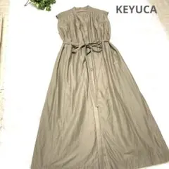 KEYUCA ケユカ オーガニックコットン シャツワンピース マキシ丈 3way