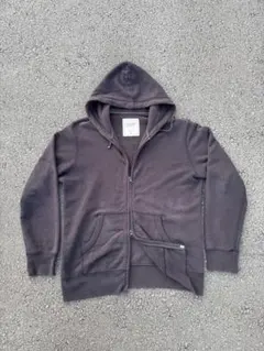 90s old UNIQLO ダブルジップパーカー y2k 古着 フェード 希少
