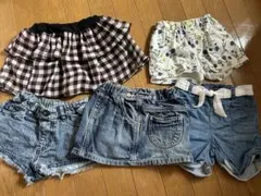 90-95cm ショートパンツ 5点セット まとめ売り