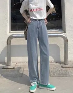 Dazy ウォッシュドストレートジーンズ