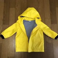 Petit Bateauイエロー フード付きジャケット 12m 74cm