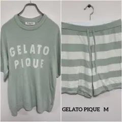 GELATO PIQUE ミントグリーンルームウェア 上下セットL c946②