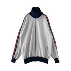 80s　MIZUNO　トラックジャケット　Oサイズ　ヴィンテージ　ラインスリーブ