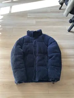 M*I様 ZARA ネイビー コーデュロイ パフダウンジャケット M