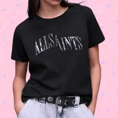 ALLSAINTS レオパード オーガニック綿 ロゴTシャツ Y2K グランジのサムネイル