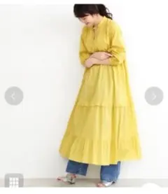 N.Natural Beauty Basic ティアードロングワンピース