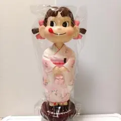新品✨未使用品‼️首ふりペコちゃん人形 青色オーバーオール 非売品