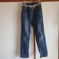 ダークブルー ストレートパンツ