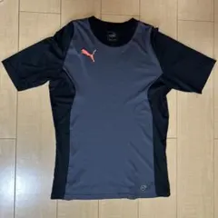 PUMA グレー/ブラック ショートスリーブ Tシャツ M