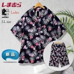 【新品】Disney ミッキー ルームウェア ハーフパンツ セットアップ 和柄