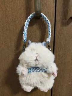 はむにぎり　ハンドメイド　お出かけ用ハーネス　ストラップ　2点セット