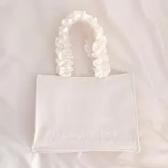 メゾンドフルール♡EC限定リボン柄ジャカードスクエアトートS