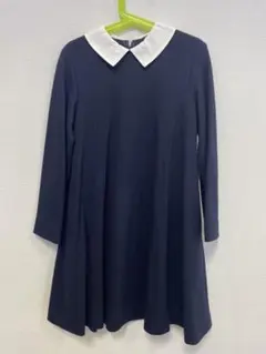 ミルフィーユ　ネイビー ワンピース 130