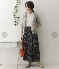 【URBAN RESEARCH DOORS】春夏 シフォンフラワー柄スカート
