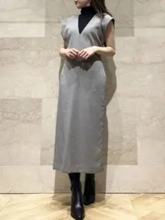 レイヤードノースリワンピース