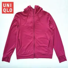 【UNIQLO】エアリズム UVカット メッシュ フルジップ パーカー ピンク