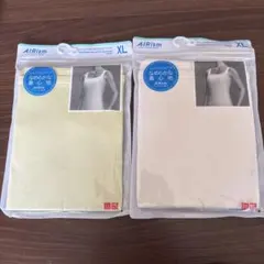 UNIQLOエアリズムリブタンクトップ(シルクブレンド)２枚セット