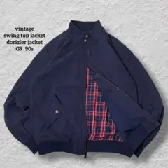 カメレオンの母 様vintageスイングトップジャケット90sネイビー古着