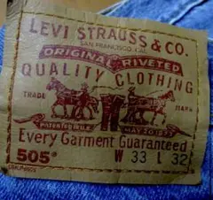 1990'sビンテージ古着made inカナダ製Levi's505W33 L32のサムネイル