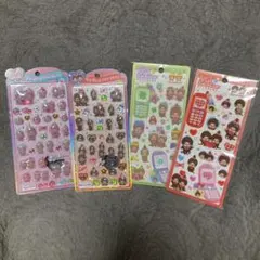 モンチッチ うるちゅるポップシール 平成はっぴーフォン 4点セット