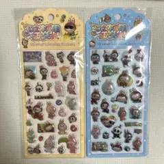 ラブブ 3D立体リリーフステッカー 2シートセット