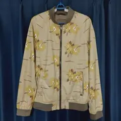ZARA　ザラ　花柄フェイクスエードブルゾン